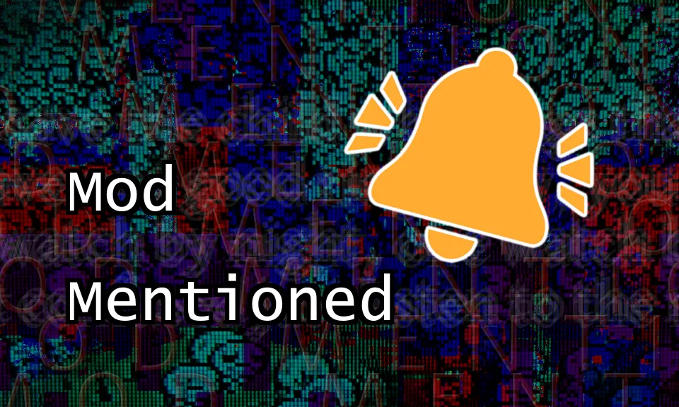 Small banner for mod Mod Mentioned