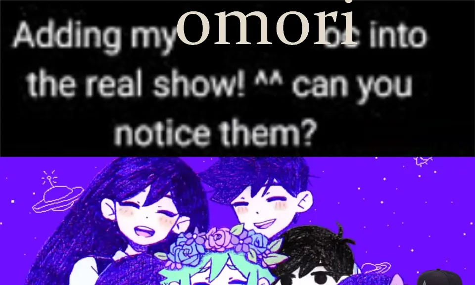 Small banner for mod Omori but I Inserted my Oc into It