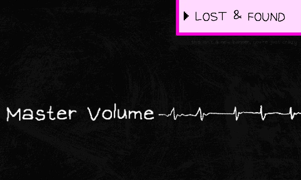 Small banner for mod Master Volume (Lost & Found)
